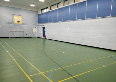 The sports hall, for use with party bookings